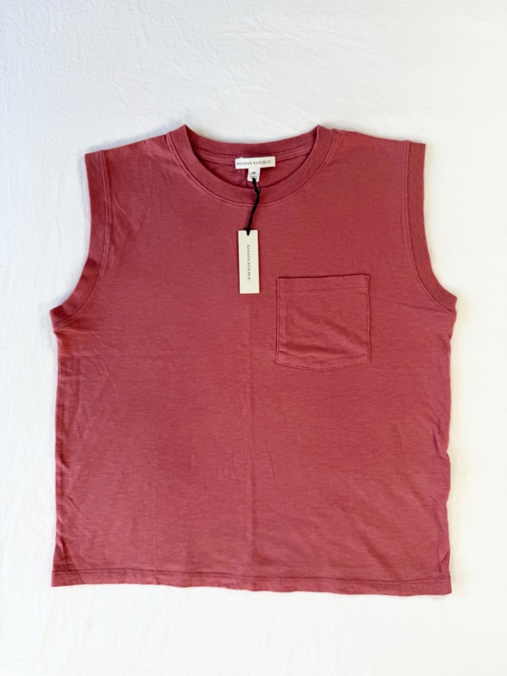 Banana Republic Rose Sleeveless Pocket Tee
